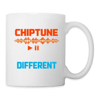 Chiptune shoots differently | 8-Bit Music Humor - Mug - white - Right