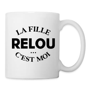 La Fille relou c’est moi – humour femme - Mug blanc - blanc - Droite