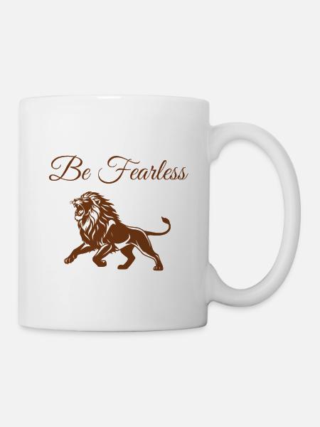 Sigura-Design Sei furchtlos - Tasse - Weiß