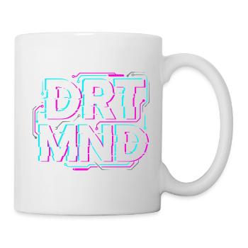 T-shirt glitch de Dortmund, sweat à capuche, casquette - Mug blanc - blanc - Droite