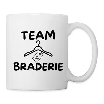 Humor Flohmarkt Flohmarkt Team Braderie - Tasse - Weiß - Rechts