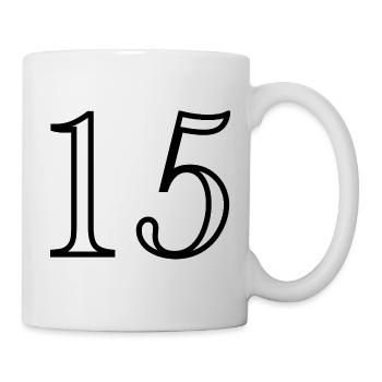 15. 15 YEARS. 15th ANNIVERSARY. 15 YEAR ANNIVERSARY. - Mug - white - Right