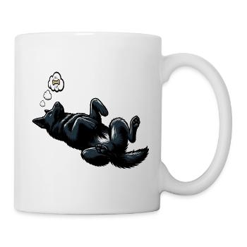 Schwarzer Schäferhund Schäferhundbesitzer  - Tasse - Weiß - Rechts