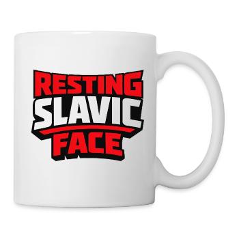 Resting Slavic Face Eastern Europe Saying - Mug - white - Right