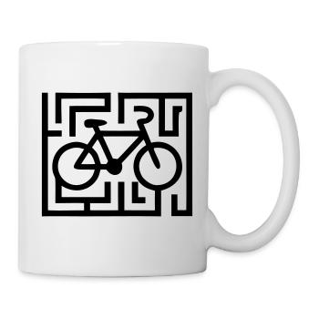 Puzzles difficiles dans le labyrinthe vélo - Mug blanc - blanc - Droite