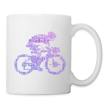 Idée cadeau pour un vélo de route avec vélo de route - Mug blanc - blanc - Droite