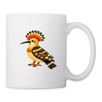 Farbenfroher Dudek im Volksstil - Tasse - Weiß - Rechts