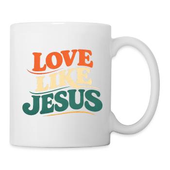 T-shirt Jésus : Amour comme Jésus Cadeau chrétien - Mug blanc - blanc - Droite
