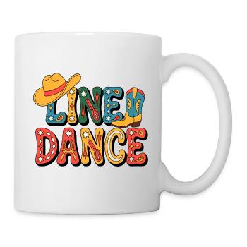 Line Dance Western Fiesta - Tasse - Weiß - Rechts