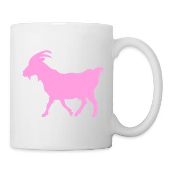Ziege rosa G.O.A.T. - Tasse - Weiß - Rechts