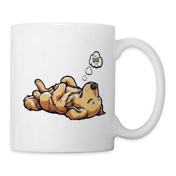 Golden Retriever Goldie Goldiebesitzer Goldies - Tasse - Weiß - Rechts