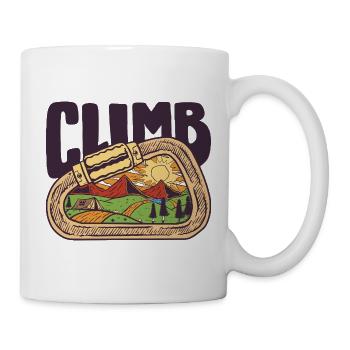 Escalade et montagne - Mug blanc - blanc - Droite