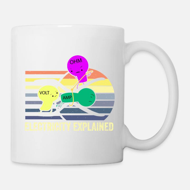 Electricity Trio: Ohm Amp Volt - Mug - white