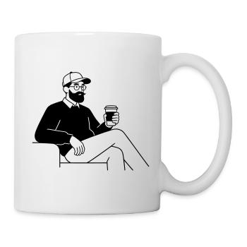 hipster - Mug - white - Right