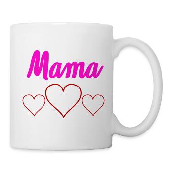 Cœur de Maman - Mug blanc - blanc - Droite