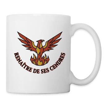 Phénix Renaître de ses Cendres Résilience - Mug blanc - blanc - Droite