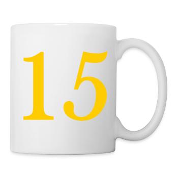 15. 15 ANS. 15e ANNIVERSAIRE. ANNIVERSAIRE 15 ANS. - Mug blanc - blanc - Droite