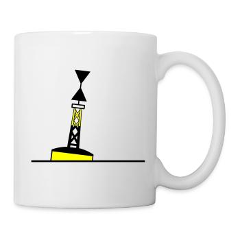 Tonne - Boje Nordsee Segeln Ostsee Maritim - Tasse - Weiß - Rechts