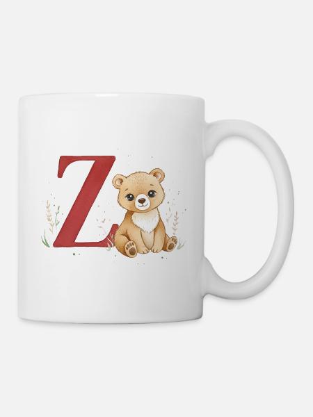Z-Bärchen: Großes Z mit Bärchen - Tasse - Weiß