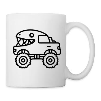 Monstertruck - Tasse - Weiß - Rechts