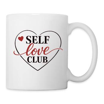 Self Love Club Shirt Self Care Aesthetic Women - Tasse - Weiß - Rechts
