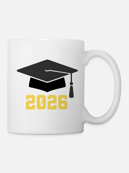 Doktorhut Abschluss 2026 - Tasse - Weiß