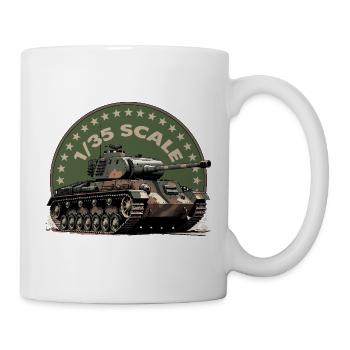 Impression d’art de char à l’échelle 1/35 - Mug blanc - blanc - Droite