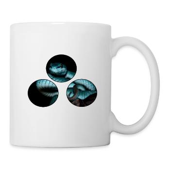 Serpent dans le t-shirt - Mug blanc - blanc - Droite