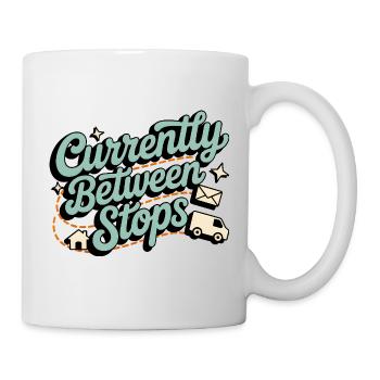 Between Stops | Postman Deliverer Humor - Mug - white - Right