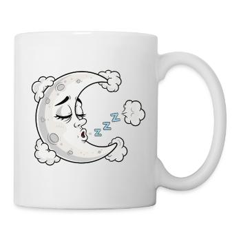 Mondkuss Schlaftraum Cartoon - Tasse - Weiß - Rechts