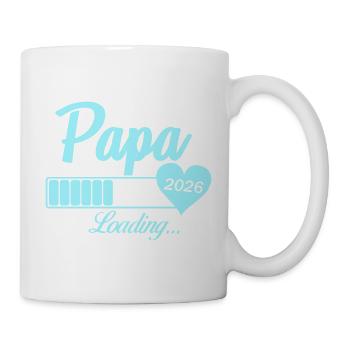 Papa Loading 2026 Heart - Mug blanc - blanc - Droite