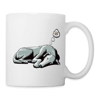 Irischer Wolfshund Wolfshundbesitzer Wolfshundfan - Tasse - Weiß - Rechts