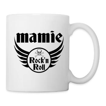 Grand-Mère Rebelle Rock and Roll - Mug blanc - blanc - Droite