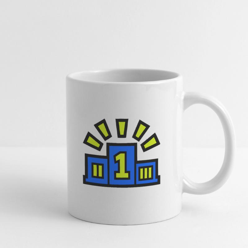 Sieger Podest Platz 1 Champion Tasse