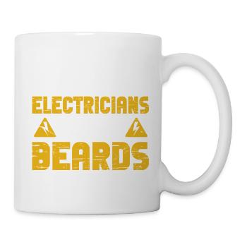 The best electricians have beards craftsmen - Mug - white - Right