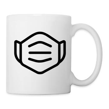 Maske - Tasse - Weiß - Rechts