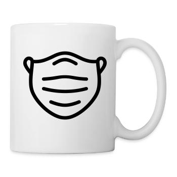 Maske - Tasse - Weiß - Rechts