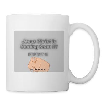 Jesus Christus kommt bald !! - Tasse - Weiß - Rechts