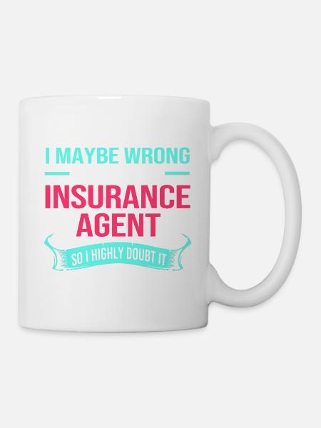 Versicherung Versicherungsagent Vermögen - Tasse - Weiß