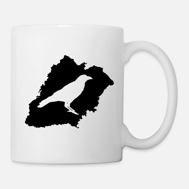 Kiersper Rauk with Stadtsillhouette black - Mug - white