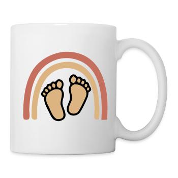 Baby Feet Rainbow Bohême - Mug blanc - blanc - Droite