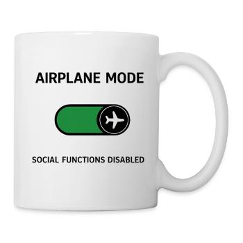 AIRPLANE MODE | Social Functions Disabled - Mug - white - Right
