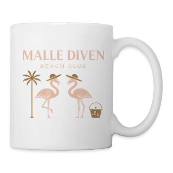 Malle Diven Beach Club Flamingo Mallorca Party - Mug - white - Right