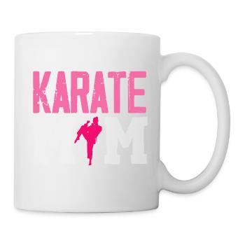 Karate Mom Martial Arts Mother Fighter Pink - Mug - white - Right