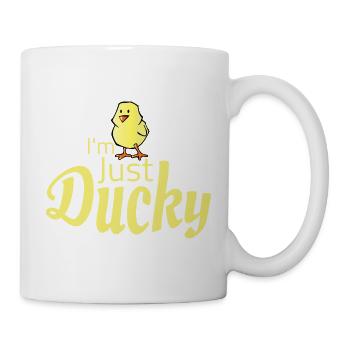 Just Ducky Fun Graphic Tee - Tasse - Weiß - Rechts