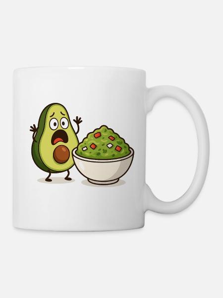 Avocado Guacamole Shock - Tasse - Weiß