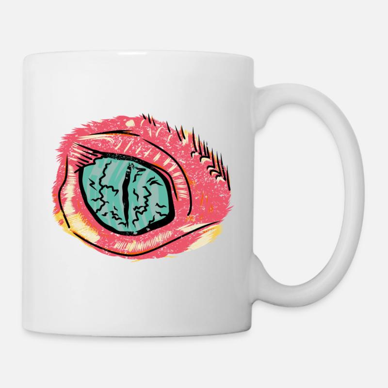 Bindehautentzündung im Pop-Art-Stil - Tasse - Weiß