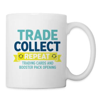 Tausche Wiederholungskarten und Booster - Tasse - Weiß - Rechts