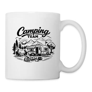 Camping Team Wagon - Mug blanc - blanc - Droite