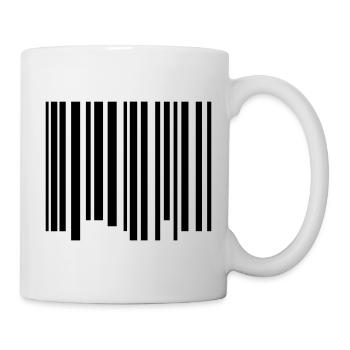 code barres - Mug blanc - blanc - Droite